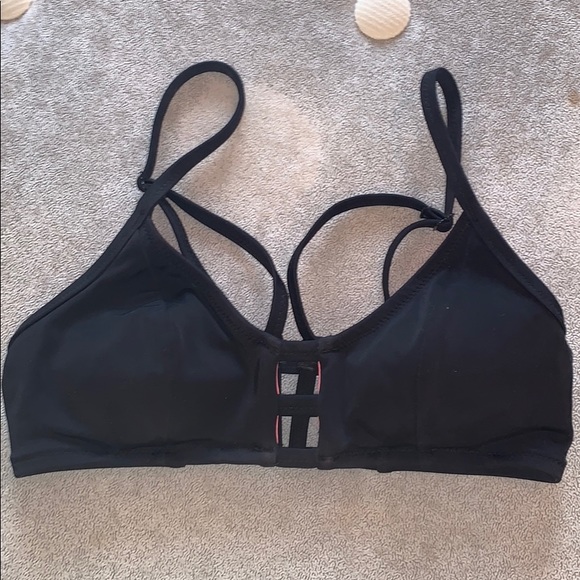 simple black bikini top